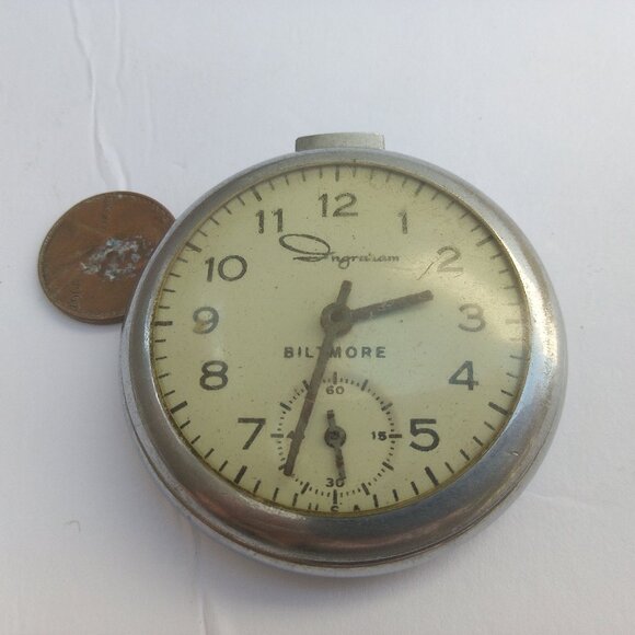 Vintage Ingraham Biltmore Pocket Watch - Parts Only - Picture 5 of 5